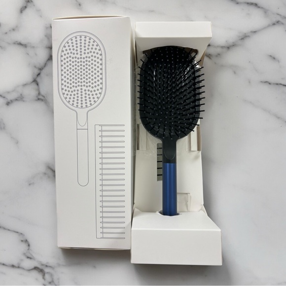Dyson-designed Detangling Comb & Paddle Brush Set, Prussian Blue/Rich Copper NEW - Picture 3 of 8